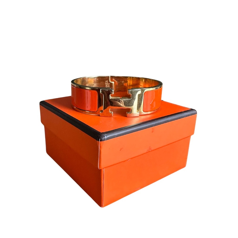 Authentic Hermes Clic H Bracelet. Hermes box included.